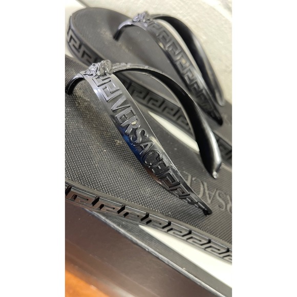 Versace Black Sandals - Picture 7 of 11